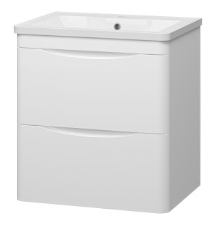 Подвесная тумба под раковину Misty Атлантик 60 см белый